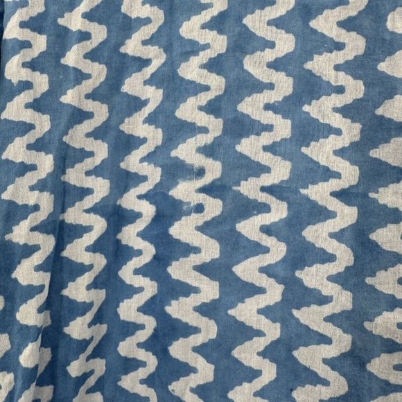 Roberta Roller Rabbit Long Sleeve Blue White Zig Zag Stripe‎ Size Small - Picture 3 of 5